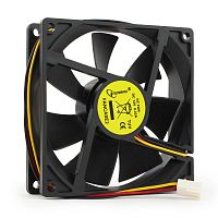 Вентилятор Gembird FANCASE2, 92x92x25, втулка, 3 pin, провод 30 см | код FANCASE2 | Gembird