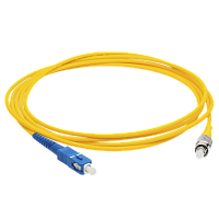 Патч-корд оптический LANMASTER, LSZH, симплексный, SC/UPC-FC/UPC, SM OS2, 10 м | код LAN-SC-FC/SU-10 | LANMASTER