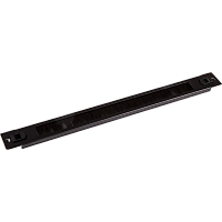 19 панель с щеточным вводом 1U, быстросъемная, черная | код LAN-DC-TLBRP-1U | LANMASTER