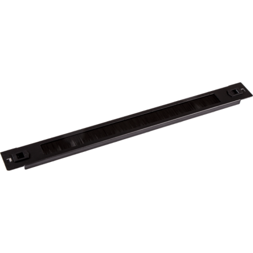 19 панель с щеточным вводом 1U, быстросъемная, черная | код LAN-DC-TLBRP-1U | LANMASTER