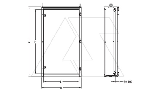 Дверь внутренняя для щита ECOMP-81240, RAL7035 | код EPPO-1812 | ETA Дверь внутренняя для щита ECOMP-81240, RAL7035 | код EPPO-1812 | ETA