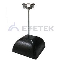 Держатель полоса/пруток для плоской кровли 300 мм, оцинкованная сталь с бетоном 3.5 кг | код 71985 | ЕЗЕТЕК