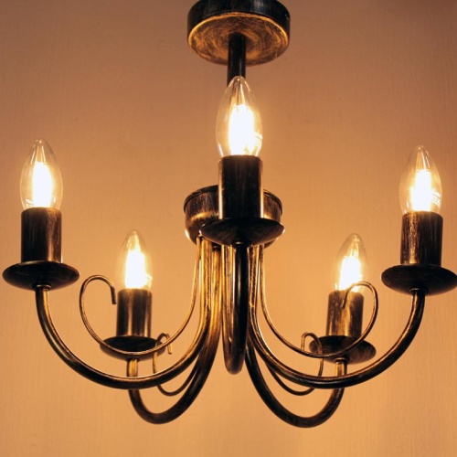 Светильник Рустика 253 бронза НСБ 01-5х60-123 Е14 ИУ | код 1005404246 | Элетех фото 5