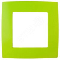 Рамка на 1 пост, Эра12, лайм, 12-5001-26 | код Б0019391 | ЭРА
