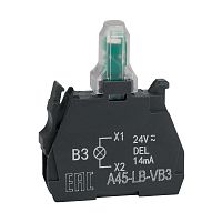 Световой блок OptiSignal D22 A45-LB-VM3 зеленый 230-240VAC ZBVM3 | код 332208 | КЭАЗ