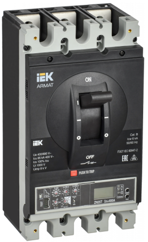 ARMAT Авт. выкл. лит. корпус 3P H 85кА 400А эл. пр. IEK | код AR-MCCB-3H-085-0400A-ELPC | IEK ARMAT Авт. выкл. лит. корпус 3P H 85кА 400А эл. пр. IEK | код AR-MCCB-3H-085-0400A-ELPC | IEK