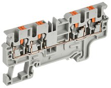 Колодка клеммная CP-MC 4 вывода 2,5мм2 серая IEK | код YCT22-00-4-K03-002 | IEK