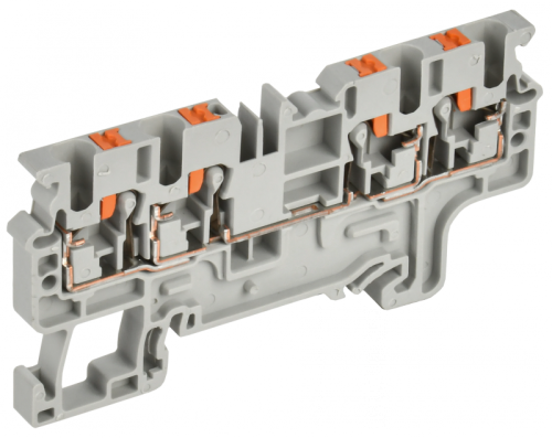 Колодка клеммная CP-MC 4 вывода 2,5мм2 серая IEK | код YCT22-00-4-K03-002 | IEK Колодка клеммная CP-MC 4 вывода 2,5мм2 серая IEK | код YCT22-00-4-K03-002 | IEK