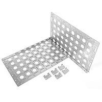 Комплект боковых монтажных панелей 19 (В500 ? Г300) с уголками для крепления оборудования | код EU-500.300 | ELBOX