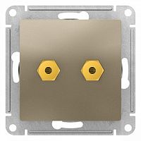 Аудио-розетка ATLASDESIGN, шампань | код. ATN000587 | Schneider Electric