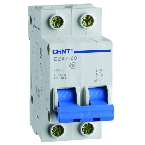 Автоматический выключатель DZ47-60 2P 50A 4.5kA х-ка D (CHINT) | код 188047 | CHINT Автоматический выключатель DZ47-60 2P 50A 4.5kA х-ка D (CHINT) | код 188047 | CHINT