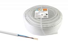 Провод ПВСмб 2х1 (бухта 100м) белый Народный ТРТС | код SQ0118-0902 | РЭМЗ ТМ