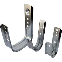 Кабельный кронштейн настенный, 123х66 мм, оцинкованный | код LAN-CC-JWL-M-EZ | LANMASTER