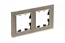 Рамка 2-м AtlasDesign Nature стекло шампань | код. ATN320502 | Schneider Electric