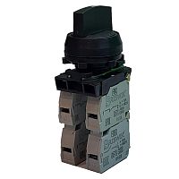 Переключатель Briswik ПЕ 032/3м черный 3но+1нз Ручка с фикс 3-поз IP40 УХЛ3 10А | код aZ-VG-0Ai-0142 | Briswik