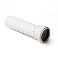 Труба канализационная 50x150 мм PP, однораструбная, малошумная, белая | код ST500041W | PRO AQUA