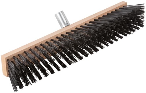 Щетка уличная Профи деревянная жесткая щетина металлическая тулейка под углом 5-ти рядная 500х65мм FIT 68057 фото 2
