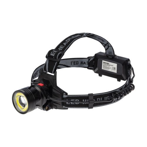 Фонарь налобный NEW AGE, четырехрежимный, поворотный, с регулируемым фокусом REXANT | код 75-7831 | REXANT