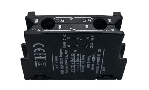 Блок-контакт вспом. BP3 11, 6A(230VAC), 1NO+1NC, боковой монтаж, для CNN 9_100, CNNK 2.5_75 | код EAC602595 | Rade Koncar Блок-контакт вспом. BP3 11, 6A(230VAC), 1NO+1NC, боковой монтаж, для CNN 9_100, CNNK 2.5_75 | код EAC602595 | Rade Koncar
