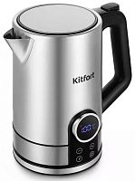 Чайник электрический Kitfort КТ-6660 1.7л. 2200Вт нержавеющая сталь/черный корпус: нерж.сталь/пластик | код 2030804 | KITFORT