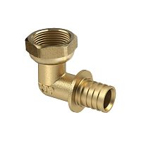 Угольник с накидной гайкой аксиальный латунь 16х1/2дюйм жел. | код 34855 | RTP