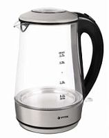 Чайник электрический Vitek VT-7082 1.7л. 2200Вт серебристый корпус: стекло/металл | код 2035776 | VITEK