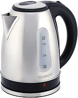 Чайник электрический Scarlett SC-EK21S75 1.8л. 2200Вт серебристый/черный (корпус: сталь) | код 1978161 | SCARLETT