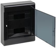 Щиток ОП Тусо 24мод. с двер. 370х302х95мм черн. Ruvinil 68324Ч