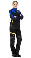 Куртка женская Старт, цвет черный с василькой отделкой, р. 104-108/158-164 | код 173187 | Авангард