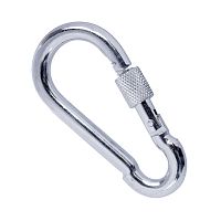 Карабин пожарный с фиксатором 6 мм (DIN 5299D) (1 шт/уп) Промрукав | код PR08.25082 | ПРОМРУКАВ