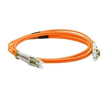 Патч-корд оптический TWT, PVC, дуплексный, LC/PC-LC/PC, MM 50/125, 1.5 м | код TWT-2LC-2LC/OM2-1.5 | TWT