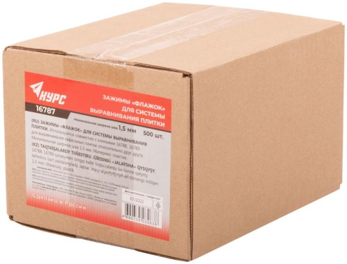 Система выравнивания плитки (СВП), Зажимы 500 шт., толщина шва 1,5 мм | код 16787 | FIT фото 3