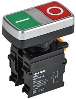 "Кнопка ""I-O"" без подсветки d=22мм 1NO+1NC MASTER IEK" | код MI-BT60-11R-3-21-K51 | IEK