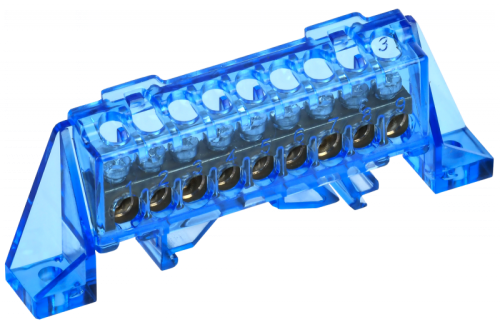 TEKFOR Шина N ноль в комб. изол. Стойка 6х9-9-С IEK | код TF-NN10-09-DP-K07 | IEK TEKFOR Шина N ноль в комб. изол. Стойка 6х9-9-С IEK | код TF-NN10-09-DP-K07 | IEK