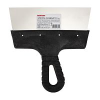 Шпатель фасадный 200 мм нержавеющая сталь, пластмассовая ручка REXANT | код 89-0206 | REXANT