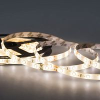 LED лента 24 В, 10 мм, IP65, SMD 5050, 60 LED/m, цвет свечения теплый белый (3000 К) | код 141-634 | LAMPER