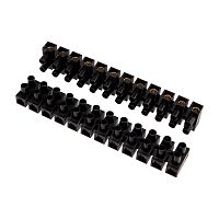 Клеммная винтовая колодка KВ-35 10-35, ток 80 A, полипропилен черный REXANT (10 шт./уп.) | код 07-5035-2 | REXANT