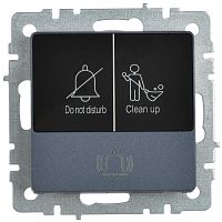 BRITE Кнопка звонка с индикацией для отелей 10А ВС10-1-9-БрМ маренго IEK | код BR-V14-2-10-K35 | IEK