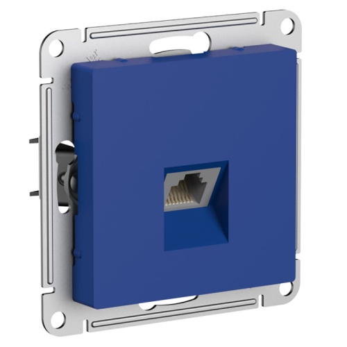 ATLASDESIGN РОЗЕТКА компьютерная RJ45, кат. 6A, механизм, АКВАМАРИН | код ATN001186 | SCHNEIDER ELECTRIC
