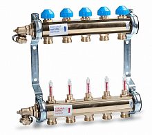 Коллекторная группа HKV/T для теплого пола ЛАТУНЬ (10004204) | код RQLAGJ0PKOPPDU | WATTS Industries