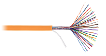 Кабель NIKOLAN U/UTP 25 пар, Кат.5 (Класс D), 100МГц, одножильный, BC (чистая медь), 24AWG (0,50мм), внутренний/внешний, LSZH -40C нг(А)-HFLTx, оранжевый 500м - гарантия: 1 год | код NKL 5115C-OR | NIKOLAN
