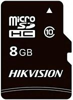 Флеш карта microSDHC 8GB Hikvision HS-TF-C1(STD)/8G/ZAZ01X00/OD C1 w/o adapter | код 1848119 | Hikvision