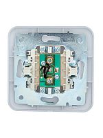 Розетка телевизионная проходная TV СП ASTI IP20 в сборе бел. LEZARD 7081-0202-129