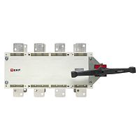 Рубильник-переключатель 1000A 4P c рукояткой управления для прямой установки PowerSwitch EKF | код pscs-1000-4 | EKF