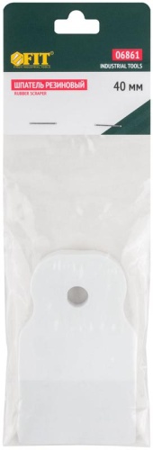 Шпатель резиновый белый 40 мм | код 6861 | FIT фото 3