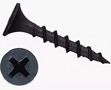 Саморез гипсокартон/дерево 3,5х35 черный (1000шт) | код. 6772747-1000 | ЭТМ-Крепеж
