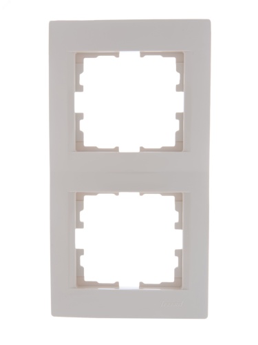 KARINA Рамка 2-ая вертикальная б/вст крем (10шт/120шт) | код 707-0300-152 | Lezard