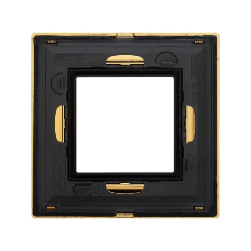 Рамка из металла, ''Avanti'', золотая, 2 модуля | код 4408852 | DKC фото 3