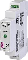 Однофазный индикатор наличия напряжения SON-1G (1x зеленый LED) | код 002471512 | ETI