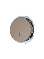 Выключатель проходной 1-кл. СП OSEN 10А IP20 с подсветкой механизм титан LEZARD 743-3788-114